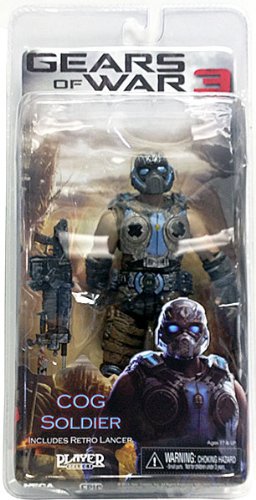 NECA Gears of War 3 Series 3 COG Soldier with Retro Lancer 7 Inch